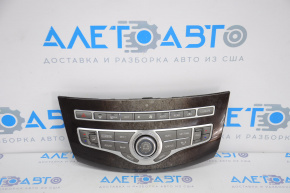 Display and climate control control Infiniti JX35 QX60 13-16 pre-rest, wood trim brown