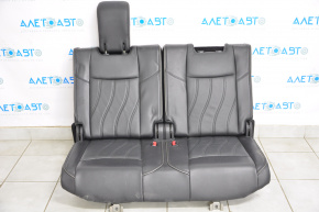 Rear row of seats 3 row Infiniti JX35 QX60 13-15 leather black, without headrest