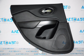 Door trim panel, rear left, Jeep Cherokee KL 14-18, black, velour
