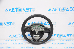 Naked steering wheel for Jeep Cherokee KL 14-20, black leather, with lower trim
