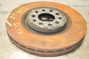 Jeep Cherokee KL 14-23 front left brake disc with 2 pistons, 330/28 mm, rusty