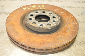 Jeep Cherokee KL 14-23 front right brake disc with 2 pistons, 330/28 mm, rusty