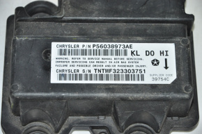 SRS airbag module computer airbags Jeep Cherokee KL 14-15