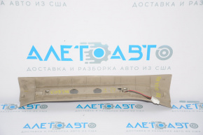 Door sill trim with backlight rear right Lexus RX300 RX330 RX350 RX400h 04-08 beige worn