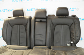 Rear row seats 2 row Lincoln MKZ 13-16 heated, black leather