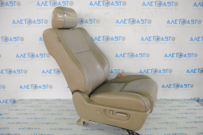 Passenger seat Toyota Sequoia 08-09 without airbag, electric, leather beige