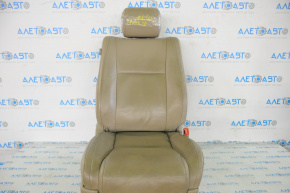Passenger seat Toyota Sequoia 08-09 without airbag, electric, leather beige
