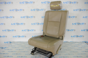 Seat 2 row left Toyota Sequoia 08-10 leather beige