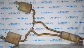 Ford Mustang mk6 15-17 3.7 exhaust manifold assembly with resonator and barrels