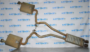 Ford Mustang mk6 15-17 3.7 exhaust manifold assembly with resonator and barrels