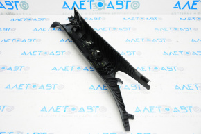 Upper left front pillar trim for Ford Mustang mk6 15-23 coupe, black, under the tweeter