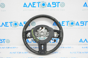 Ford Mustang mk6 15-23 steering wheel, black leather, without button covers