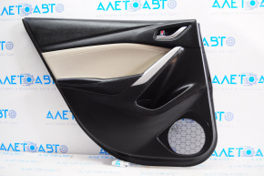 Door trim card rear left Mazda 6 13-15 Touring black gray insert