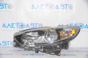 Headlight front left Mazda 6 13-17 usa halogen TYC, broken fasteners