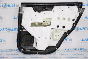 Rear left door panel for Nissan Pathfinder 13-16, black cloth