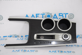 Nissan Pathfinder 13-16 AWD center console trim with cup holders, black