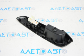Rear right window lift control Nissan Versa Note 13-19 black, with overlay