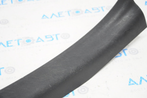 Door sill trim rear left Nissan Versa Note 13-19 black, scuffed