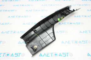 Door sill trim rear right Nissan Versa Note 13-19 black, rubbed