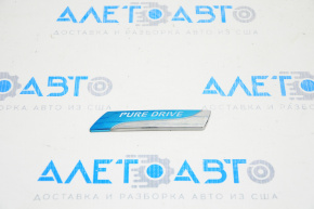 Emblem inscription PURE DRIVE trunk door Nissan Versa Note 13-17
