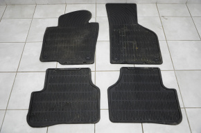Set of floor mats for VW CC 08-17 black rubber