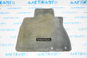 Carpet interior front left Nissan Versa Note 13-19 gray cloth
