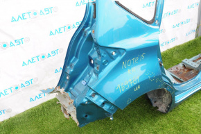 Quarter wing rear right Nissan Versa Note 13-17 green, dented, on the body