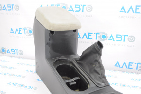 Console central armrest and cup holders Subaru Forester 14-18 SJ black with gray armrest