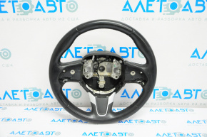 Chrysler 200 15-17 black leather steering wheel