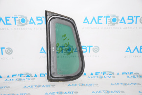 Fixed glass rear right window for VW Tiguan 09-17, chrome, green tint