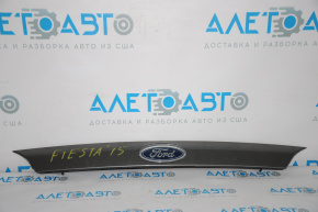 Ford Fiesta 11-19 4d trunk lid molding with emblem, two latches broken