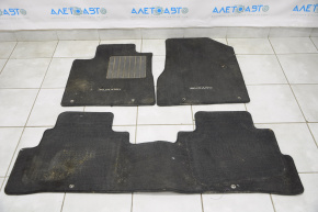 Set of floor mats Nissan Murano z52 15-18 rag black, dirty