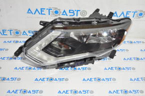 Headlight front left Nissan Rogue 17-20 bare halogen