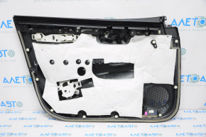 Door trim card front right Nissan Sentra 13-15 black leather, gray insert