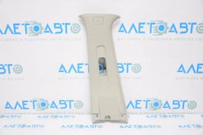 Center pillar trim upper belt left Nissan Sentra 13-19 gray
