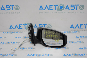 Side mirror right complete Nissan Sentra 16-19 rest 3 pins, silver
