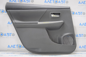 Door trim card rear left Toyota Prius V 12-14 leather gray, scuffs