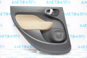 Door trim card rear left Fiat 500L 14-17 black with beige insert