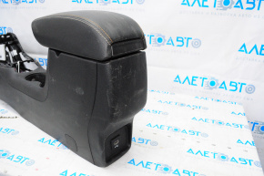 Console center armrest and cup holders Jeep Compass 17-17 leather black