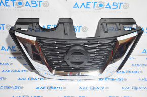 Radiator grill grill Nissan Rogue 17- under camera, without radar, without emblem