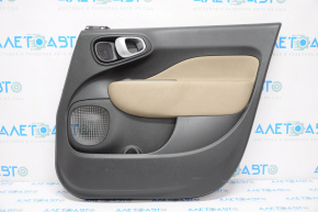 Door trim card front right Fiat 500L 14-17 black with beige insert, scratches