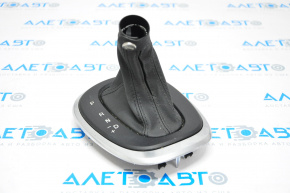 Gear shifter cover Fiat 500L 14-17 for automatic transmission, black leather