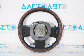 Steering wheel naked Fiat 500L 14-17 leather brown