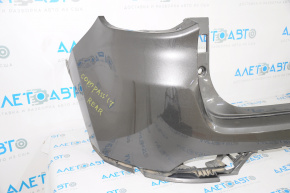 Rear bumper bare upper part Jeep Compass 17-20 broken fasteners in the middle, dents