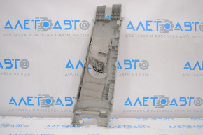 Left center pillar trim, upper belt, Toyota Prius V 12-17, gray