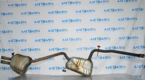 Exhaust manifold assembly VW Jetta 11-18 USA 2.0 resonator with barrel