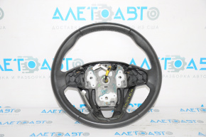 Naked steering wheel Ford Fiesta 11-19 leather black, no buttons