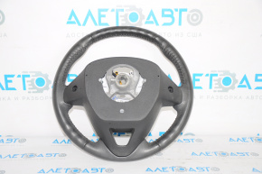 Naked steering wheel Ford Fiesta 11-19 leather black, no buttons