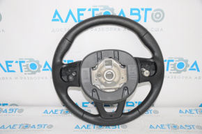 Bare steering wheel Jeep Compass 17-21 rubber black, with pads