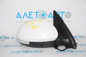 Side mirror right complete VW Tiguan 09-18 6 pins, turn signal, heated, white